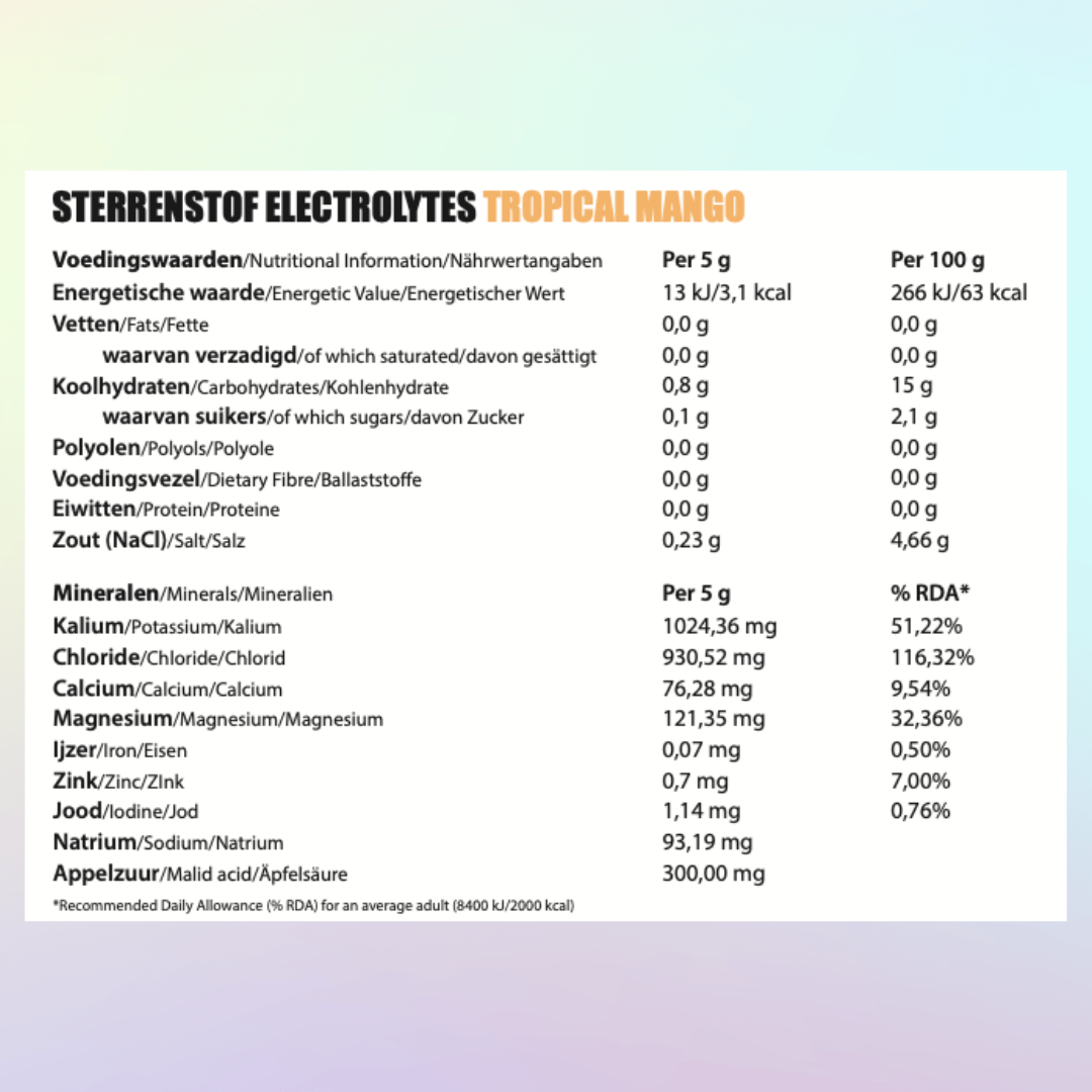 Sterrenstof Electrolytes