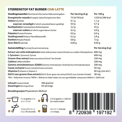 Sterrenstof Fatburner Chai Latte