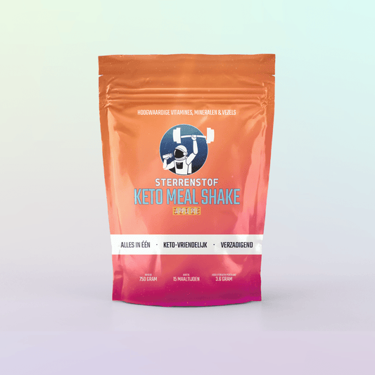 Sterrenstof Keto Meal Shake Apple Pie – keto-vriendelijke maaltijdshake met vitamines, mineralen en vezels.