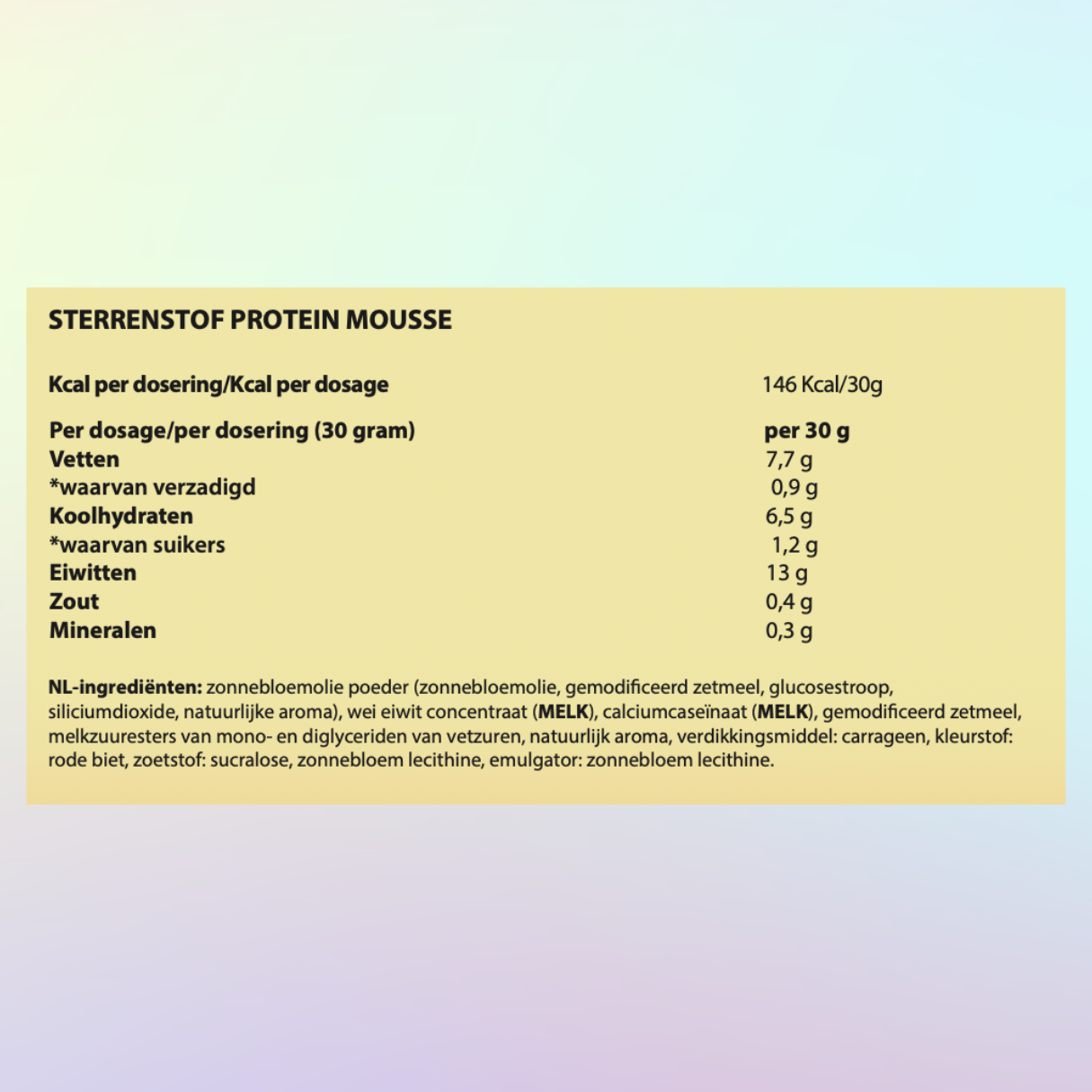 Sterrenstof Protein Mousse